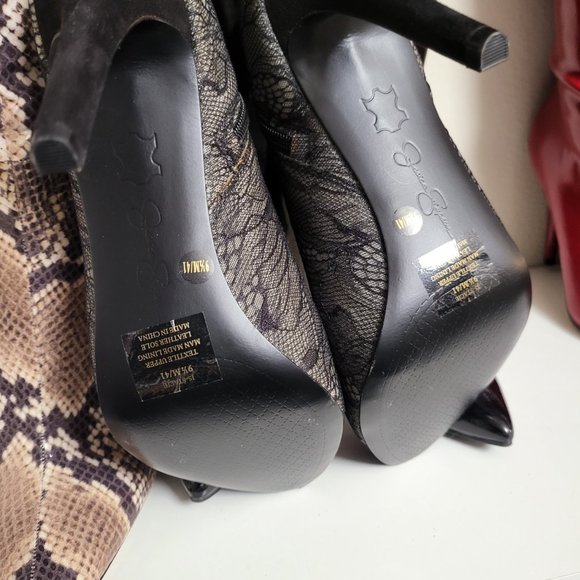 Jessica Simpson Nude Lace Bootie - Picture 7 of 8